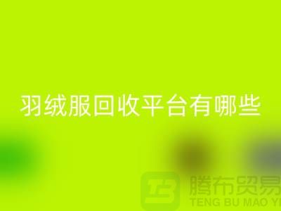 羽绒服回收平台有哪些公司或者品牌-佳博官方网站有限公司