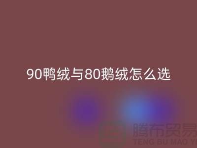 90鸭绒与80鹅绒怎么选好？一篇文章为你解惑！佳博官方网站
